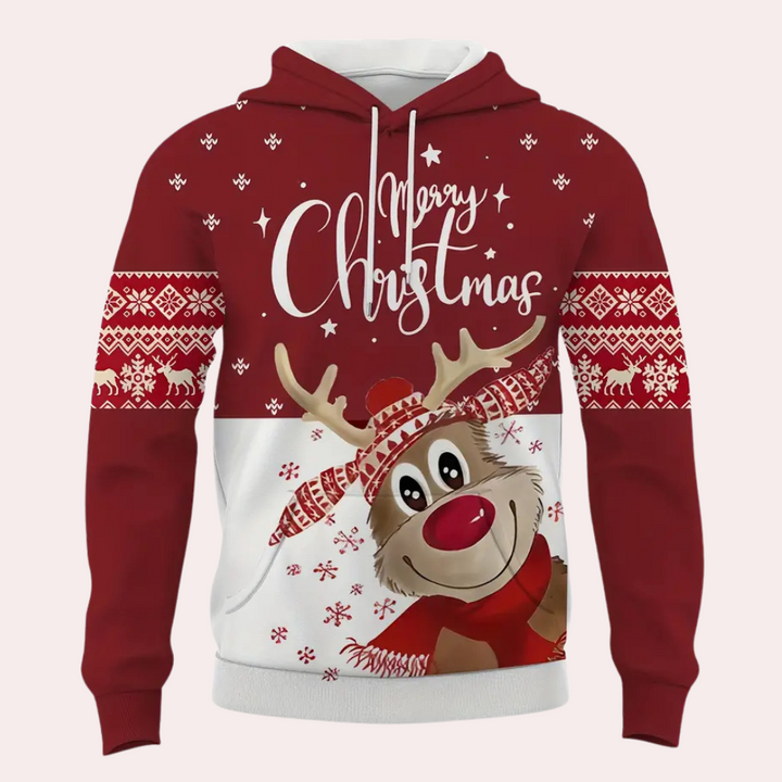 ADRIANNE - Stylischer Weihnachts-Kapuzenpullover für Herren