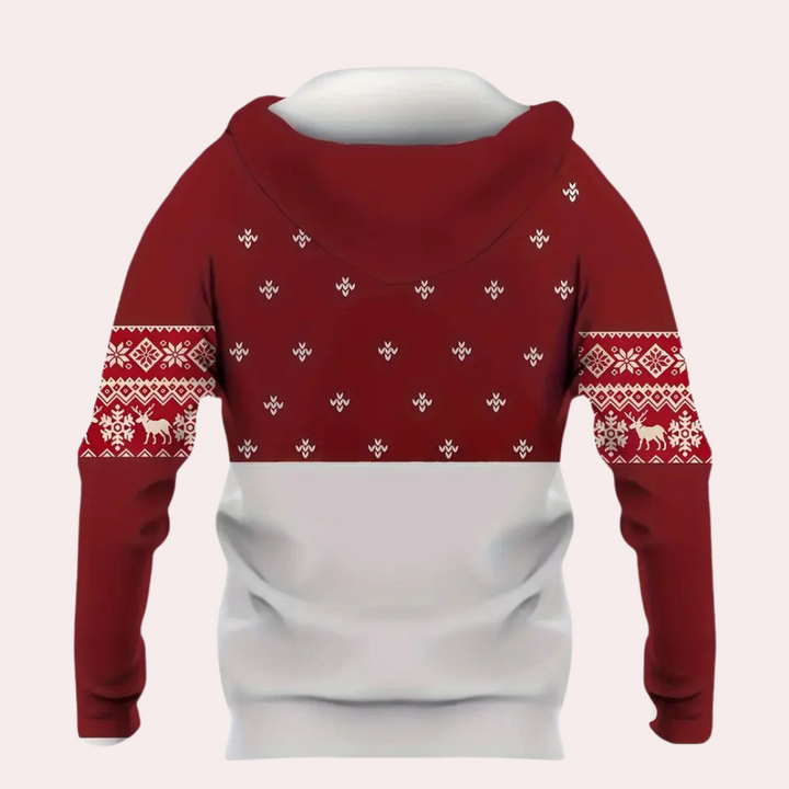 ADRIANNE - Stylischer Weihnachts-Kapuzenpullover für Herren