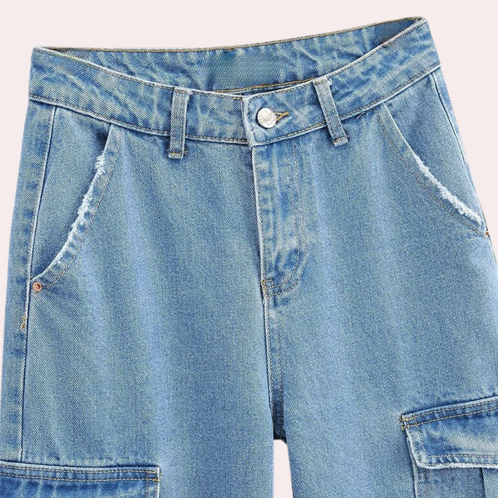 MAILANI - Bequeme Denim-Cargo-Hosen für Damen