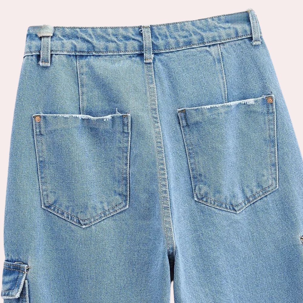 MAILANI - Bequeme Denim-Cargo-Hosen für Damen