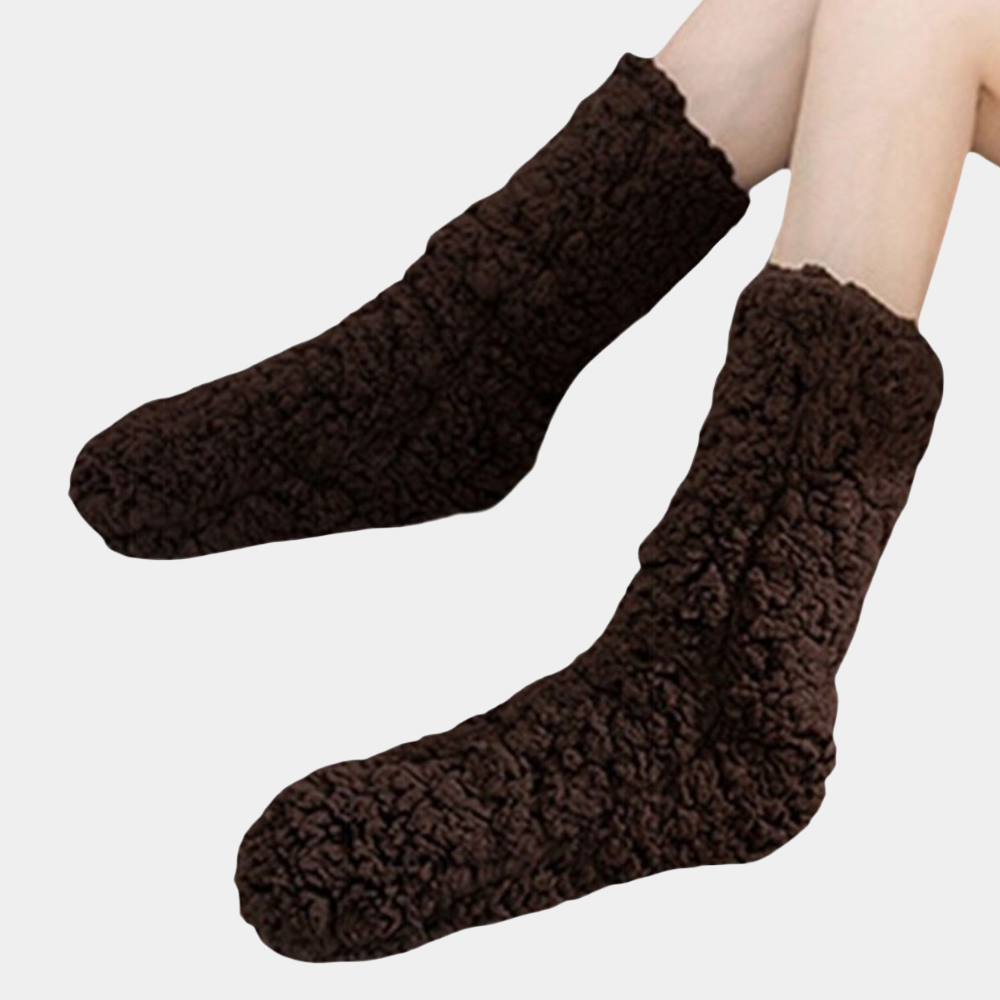 ZAHARINA - Winterliche Fußwärmer-Socken für Damen