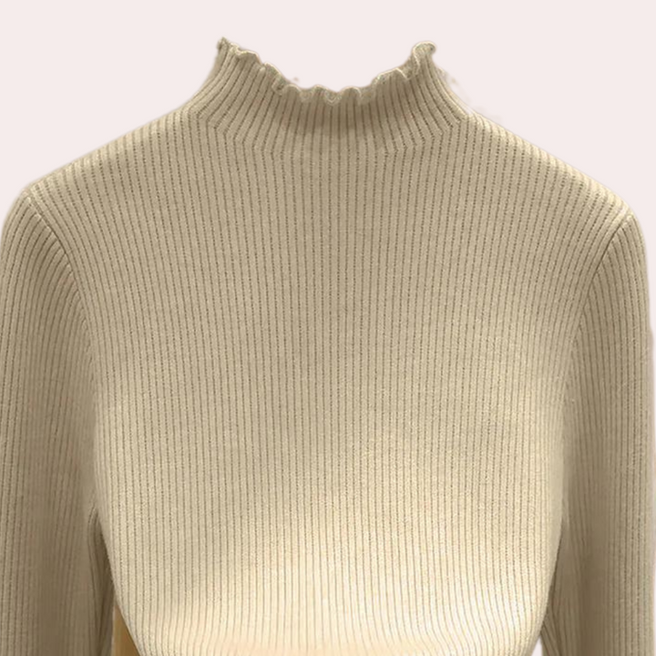 IANTHE - Bequemer Warmer Stehkragenpullover für Damen