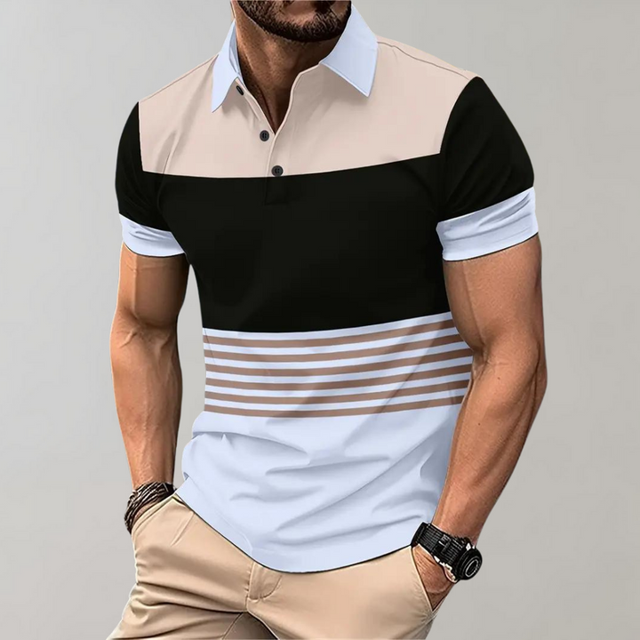 Rens - Farbblock-Poloshirt für Herren