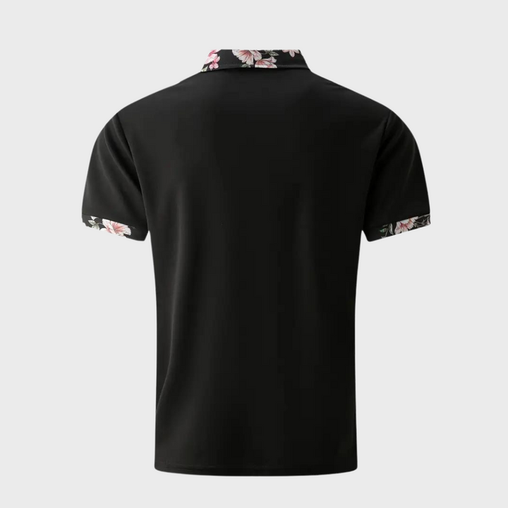 Sander - Herren-Poloshirt mit floralem Design