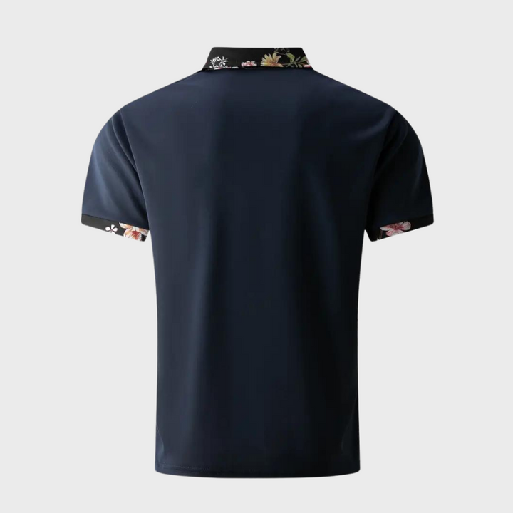 Sander - Herren-Poloshirt mit floralem Design