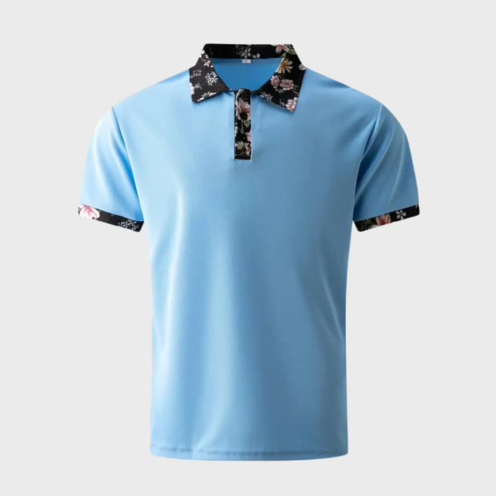 Sander - Herren-Poloshirt mit floralem Design