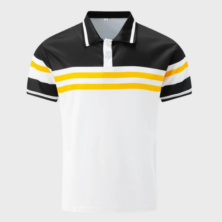 Stef - Herren-Poloshirt mit Farbblock-Design