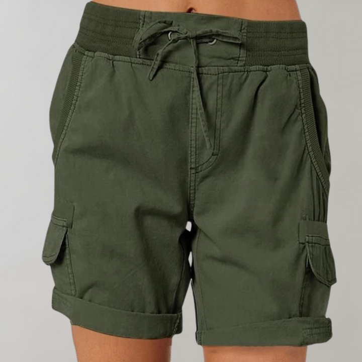 Dorthea - Damenshorts mit hoher Taille