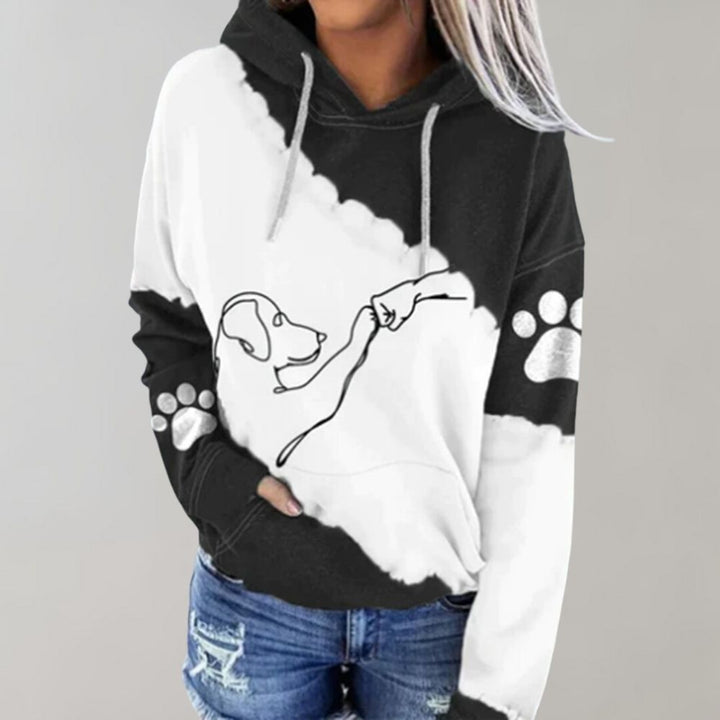 Rosamund - Trendiger hoodie mit hundedruck