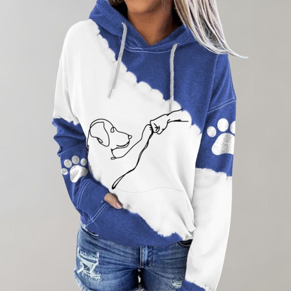 Rosamund - Trendiger hoodie mit hundedruck