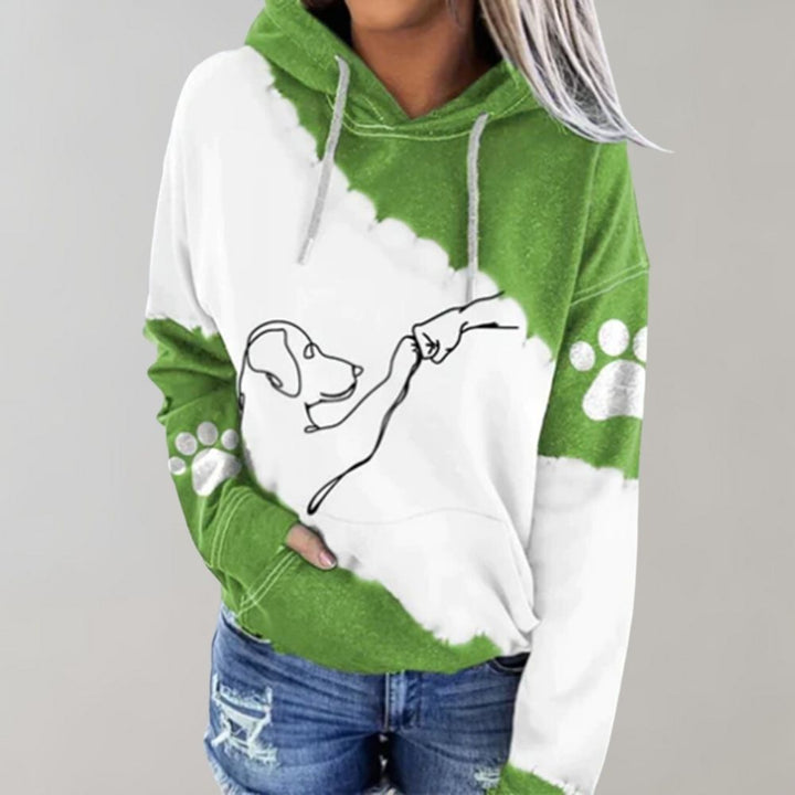 Rosamund - Trendiger hoodie mit hundedruck