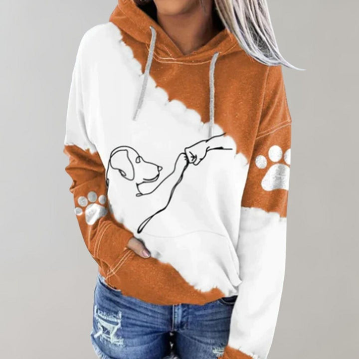 Rosamund - Trendiger hoodie mit hundedruck