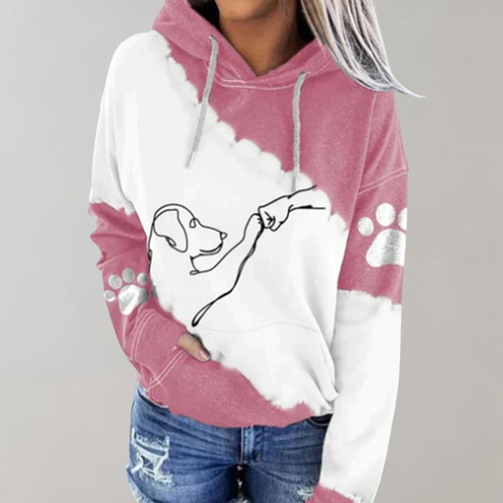 Rosamund - Trendiger hoodie mit hundedruck